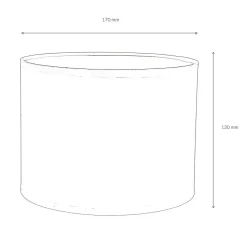 Schwarzer Lampenschirm Stoff für E14 Tischlampe