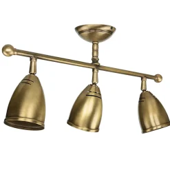 Schwenkbare Deckenlampe Rustikal Bronze Hell