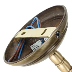 Schwenkbare Deckenlampe Rustikal Bronze Hell