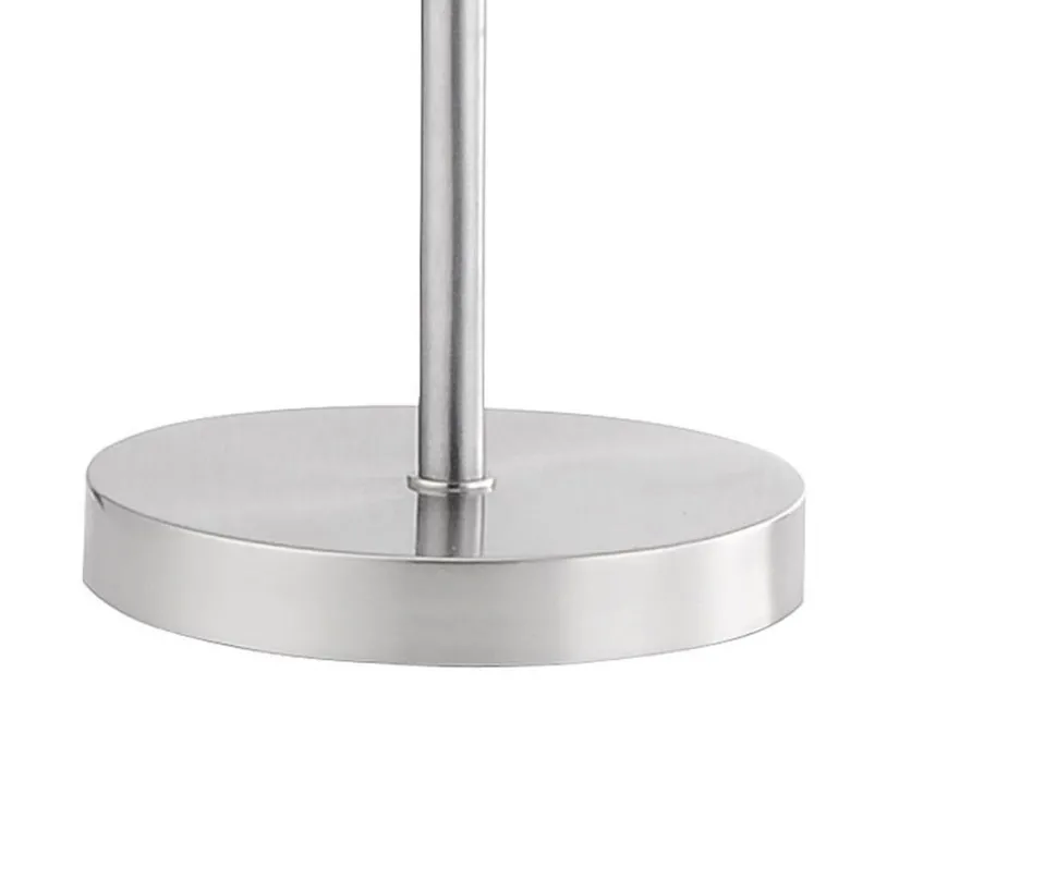 Schwenkbare LED Stehlampe in Stahl 3000 K dimmbar