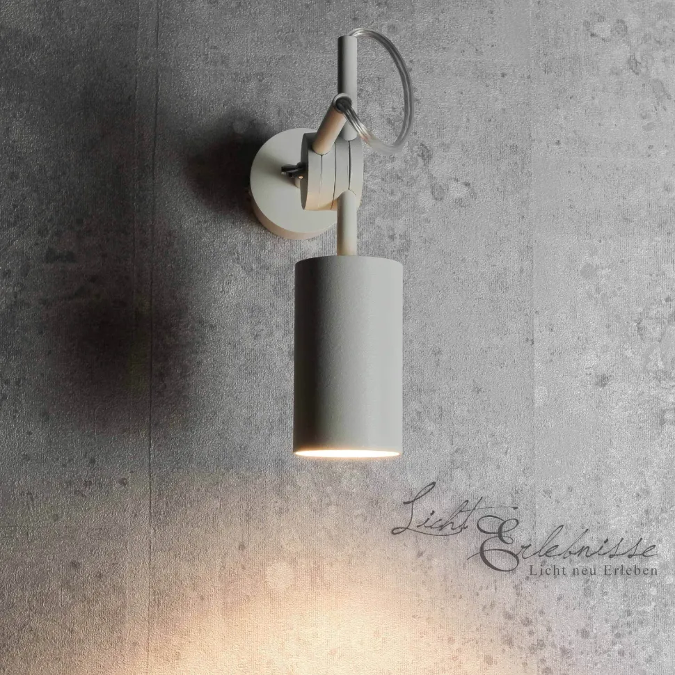 Schwenkbarer Wandstrahler in weiß