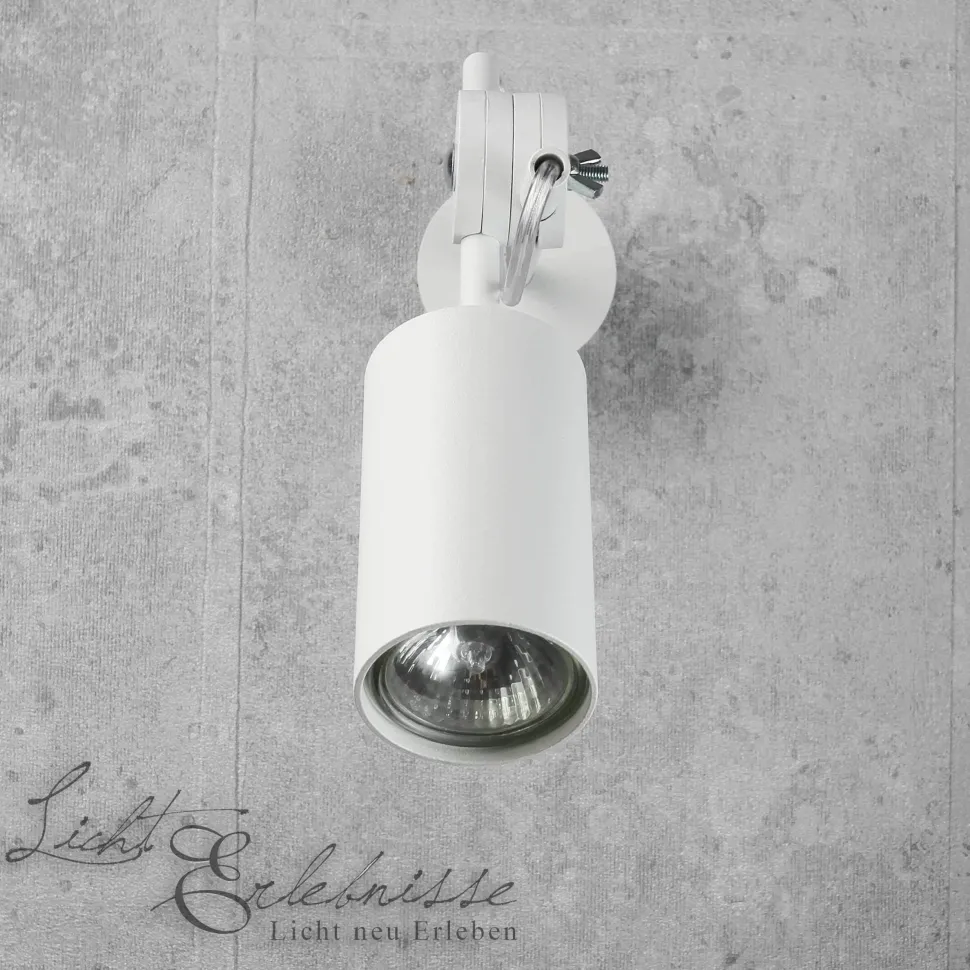 Schwenkbarer Wandstrahler in weiß