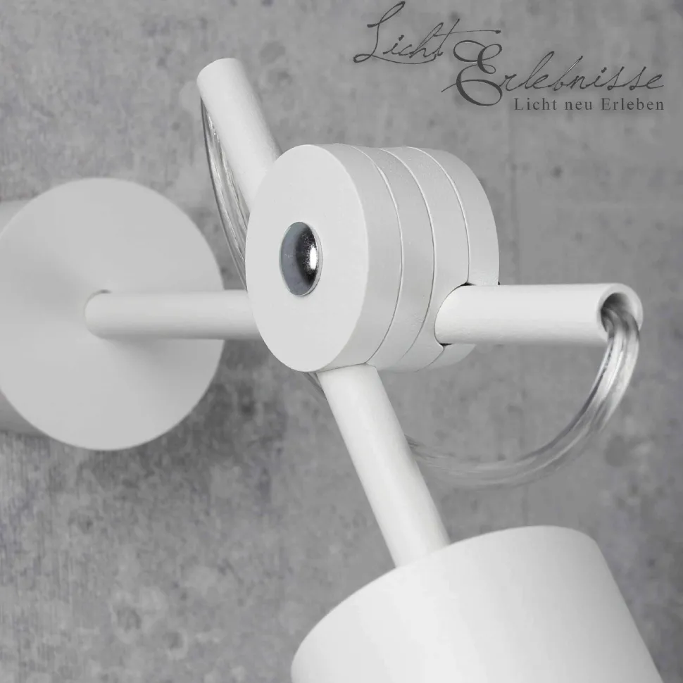Schwenkbarer Wandstrahler in weiß