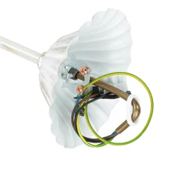 Shabby Kronleuchter in Gold Ecru Ø64cm GANARA