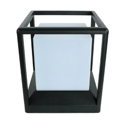 Sockelleuchte Aluminium E27 IP65 25,5 cm Graphit eckig