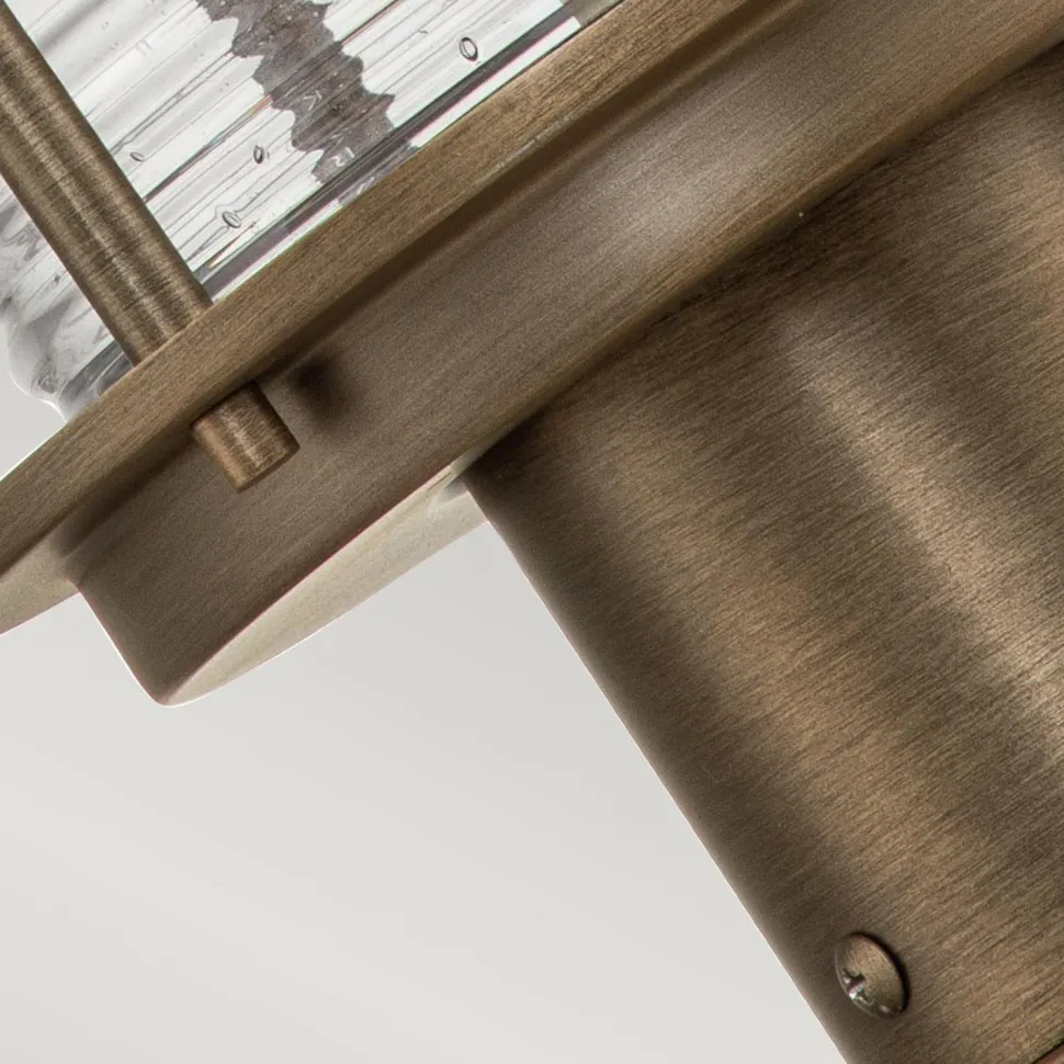 Sockelleuchte Aluminium Glas E27 IP44 47,1 cm Vintage