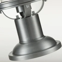 Sockelleuchte Aluminium Glas E27 IP44 46,6 cm hoch