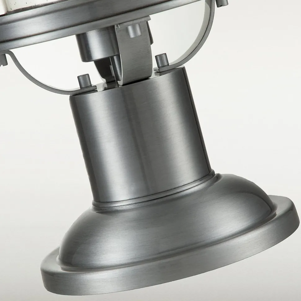 Sockelleuchte Aluminium Glas E27 IP44 46,6 cm hoch