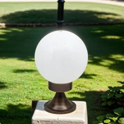 Sockelleuchte Außen Garten Weg aus Messing VERIA