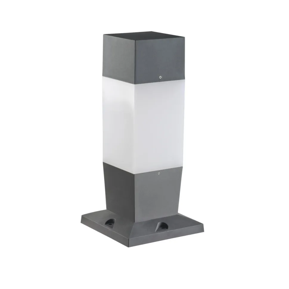 Sockelleuchte außen Garten 47 cm Grau Weiß blendarm