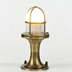 Sockelleuchte außen Messing H:25cm Terrasse Weg