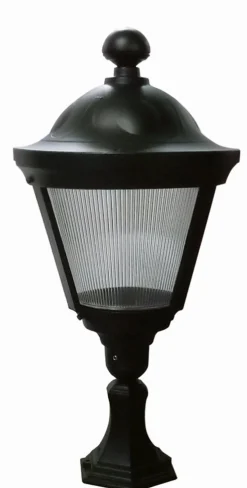 Sockelleuchte außen Schwarz IP44 77cm Rustikal E27