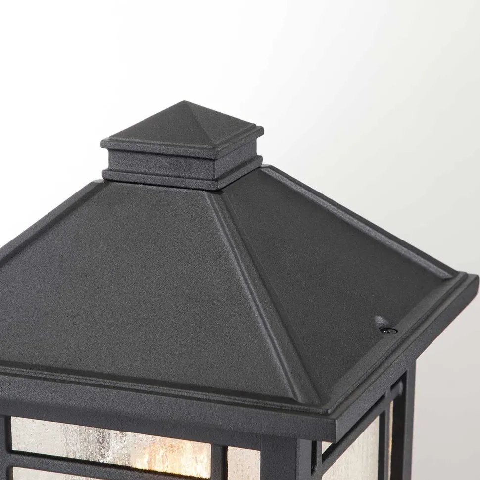 Sockelleuchte Garten E27 IP44 44,5 cm hoch Schwarz