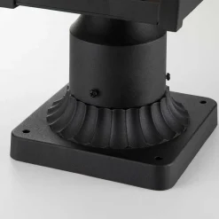 Sockelleuchte Garten E27 IP44 44,5 cm hoch Schwarz