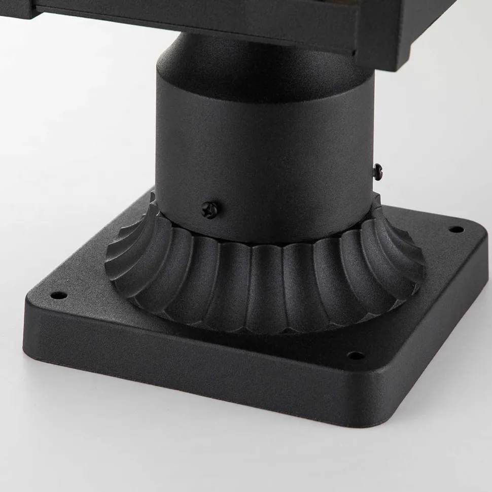 Sockelleuchte Garten E27 IP44 44,5 cm hoch Schwarz