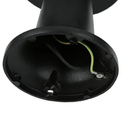 Sockelleuchte Kugel Schirm 37cm klein IP43 E27 Schwarz