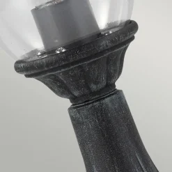 Sockelleuchte Vintage Rustikal Schwarz Grün antik 41 cm