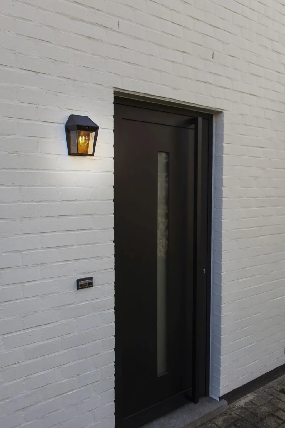 Solar Wandlampe mit Bewegungssensor E27 IP44 H:20,5 cm