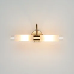 Spiegelleuchte Bad in Messing CONNERS