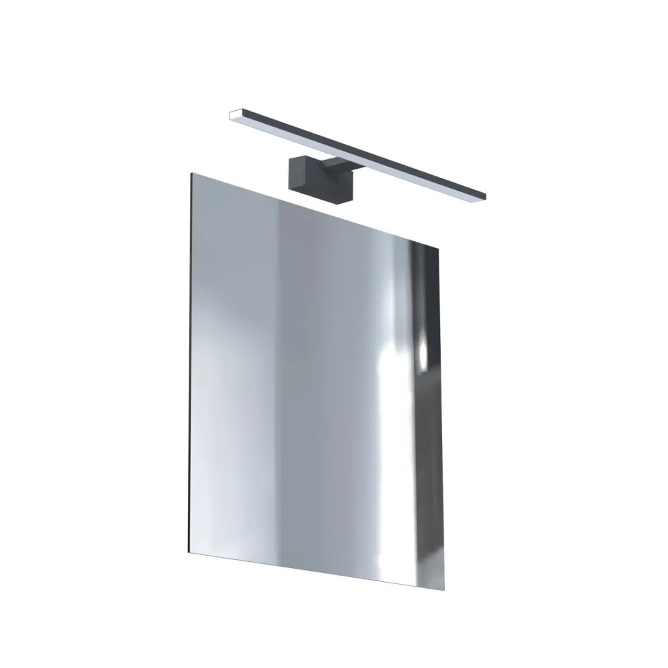 Spiegelleuchte LED Chrom IP44 3000 K 600 lm Aluminium