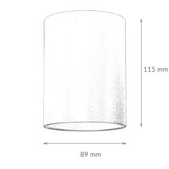 Spot EYE Schwarz Gold Decke Flur Lampe