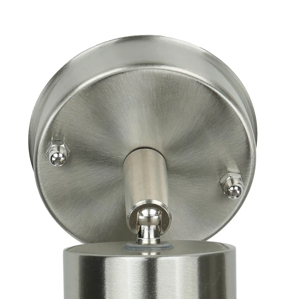 Spot Lampe außen Edelstahl IP44 GU10 Haus Wand COLLINS