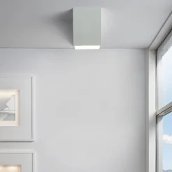 Spot Lampe Aufputz Weiß GU10 Metall 12,5 cm hoch