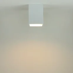 Spot Lampe Aufputz Weiß GU10 Metall 12,5 cm hoch