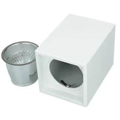 Spot Lampe Aufputz Weiß GU10 Metall 12,5 cm hoch