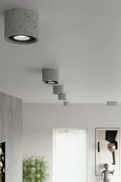 Spot Lampe Beton 2x GU10 L: 27 cm H: 9 cm klein Decke