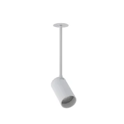 Spot Lampe Decke Einbau verstellbar GU10 H: 23-29 cm Weiß