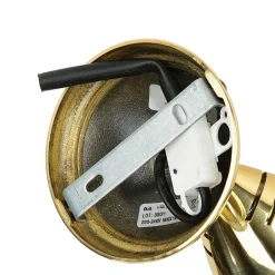 Spot Lampe klein Messing massiv E27 verstellbar