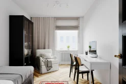 Spot Lampe Metall 83 cm lang Weiß matt GU10 4-flammig