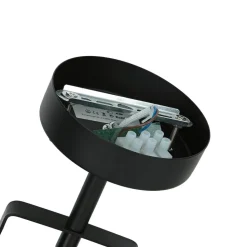 Spot Lampe Schwarz Metall rund Retro DALLAS