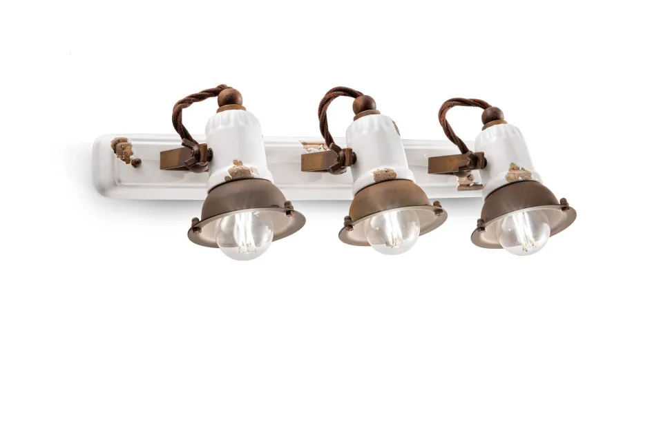 Spot Lampe Wand Metall Keramik E14 verstellbar LIVIA