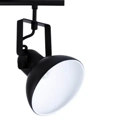 Spot Leuchte Schwarz Metall lang Retro praktisch