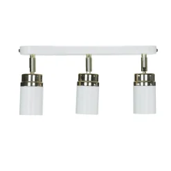 Spot Strahler Decke Weiß Gold 3x GU10 Metall EVIE