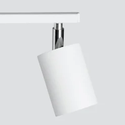 Spot Strahler Weiß Metall länglich 2-flammig 26 cm GU10