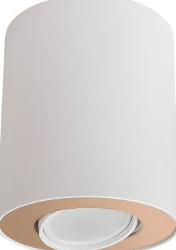 Spot Weiß Gold Flur 1xGU10 Wohnzimmer Lampe MILENA