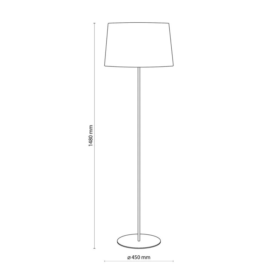 Standleuchte Maja Weiß Schlicht