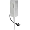 Steckdosensäule Edelstahl mit Kabel Erdspieß 2-fach IP44