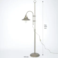 Stehlampe Bronze Antik aus Echt-Messing