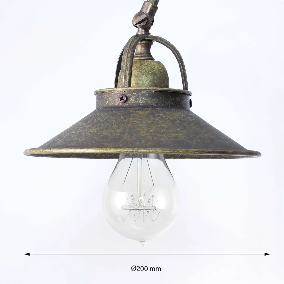 Stehlampe Bronze Antik aus Echt-Messing