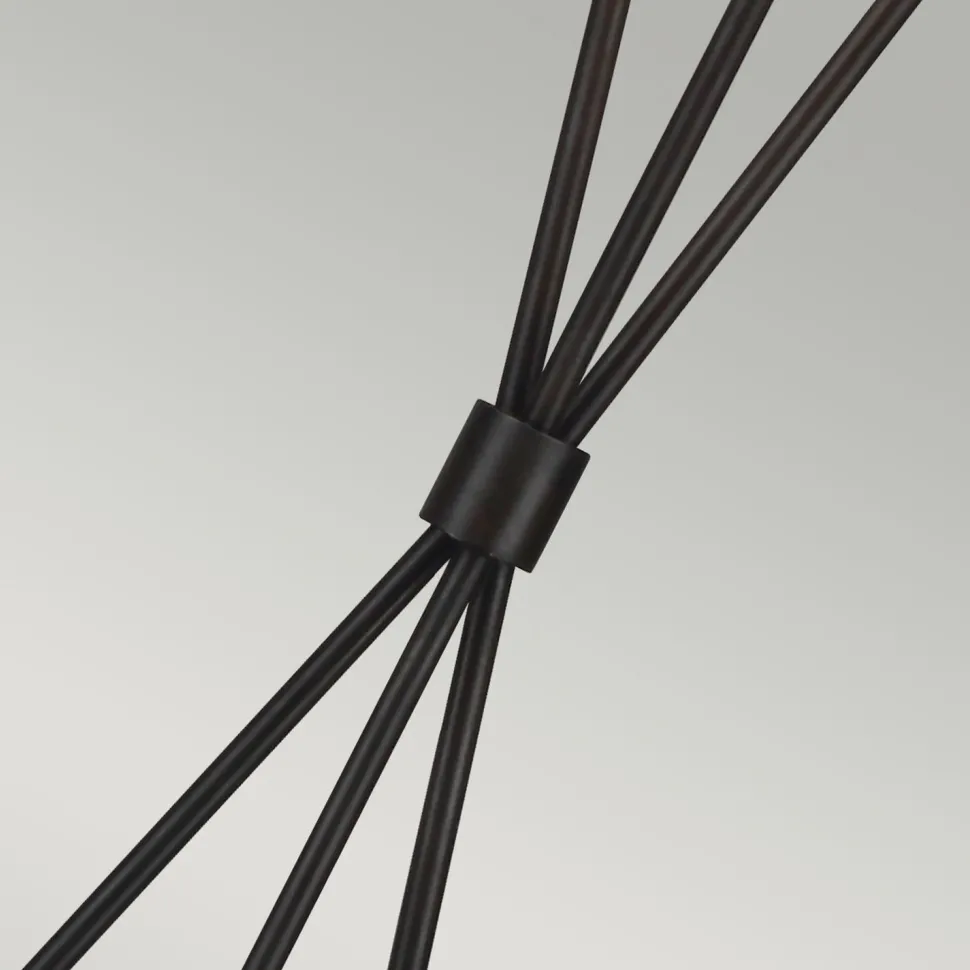 Stehlampe Dreibein in Rost Weiß 140cm klein Metall Stoff