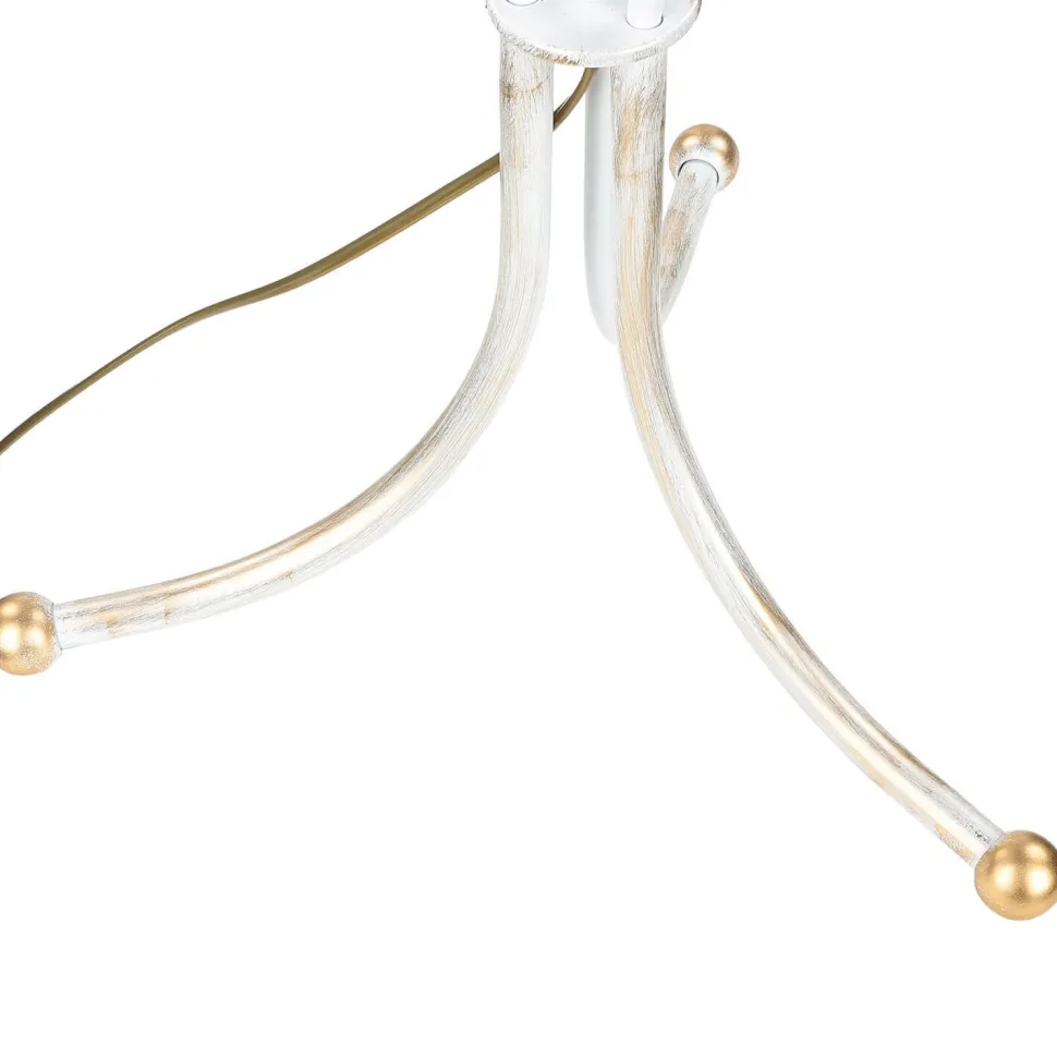 Stehlampe GANARA 158cm Barock Muster Shabby Gold