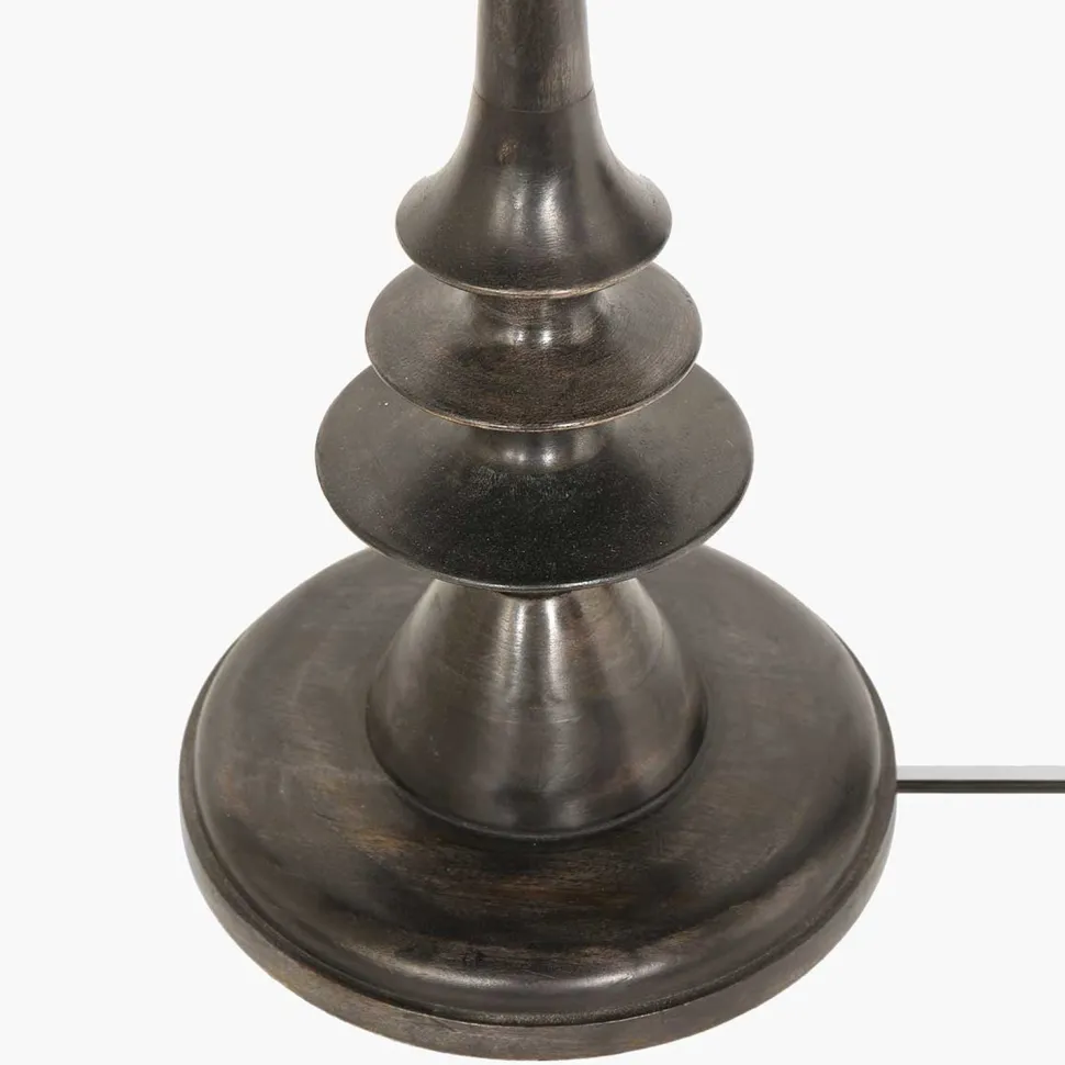 Stehlampe Holz Leinen Schwarz Grün 153 cm E27 blendarm