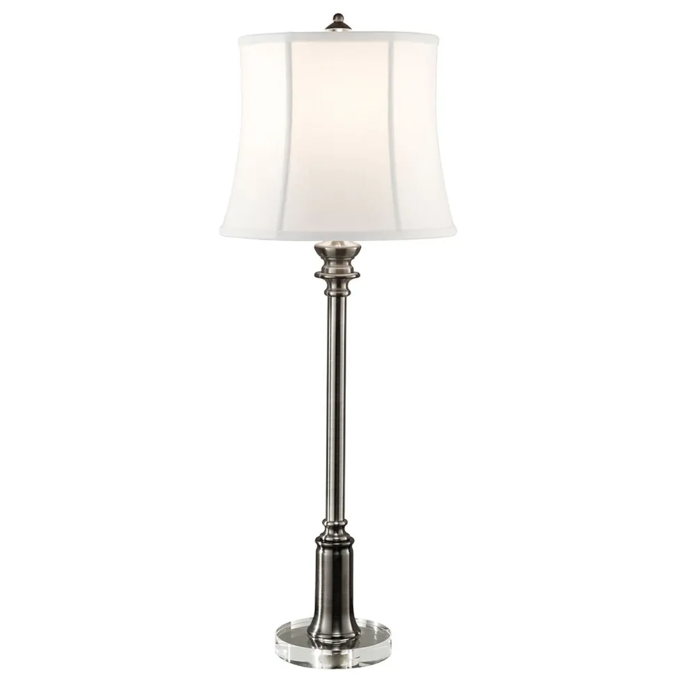 Stehlampe JOHA in Nickel Antik 81cm Bodenlampe