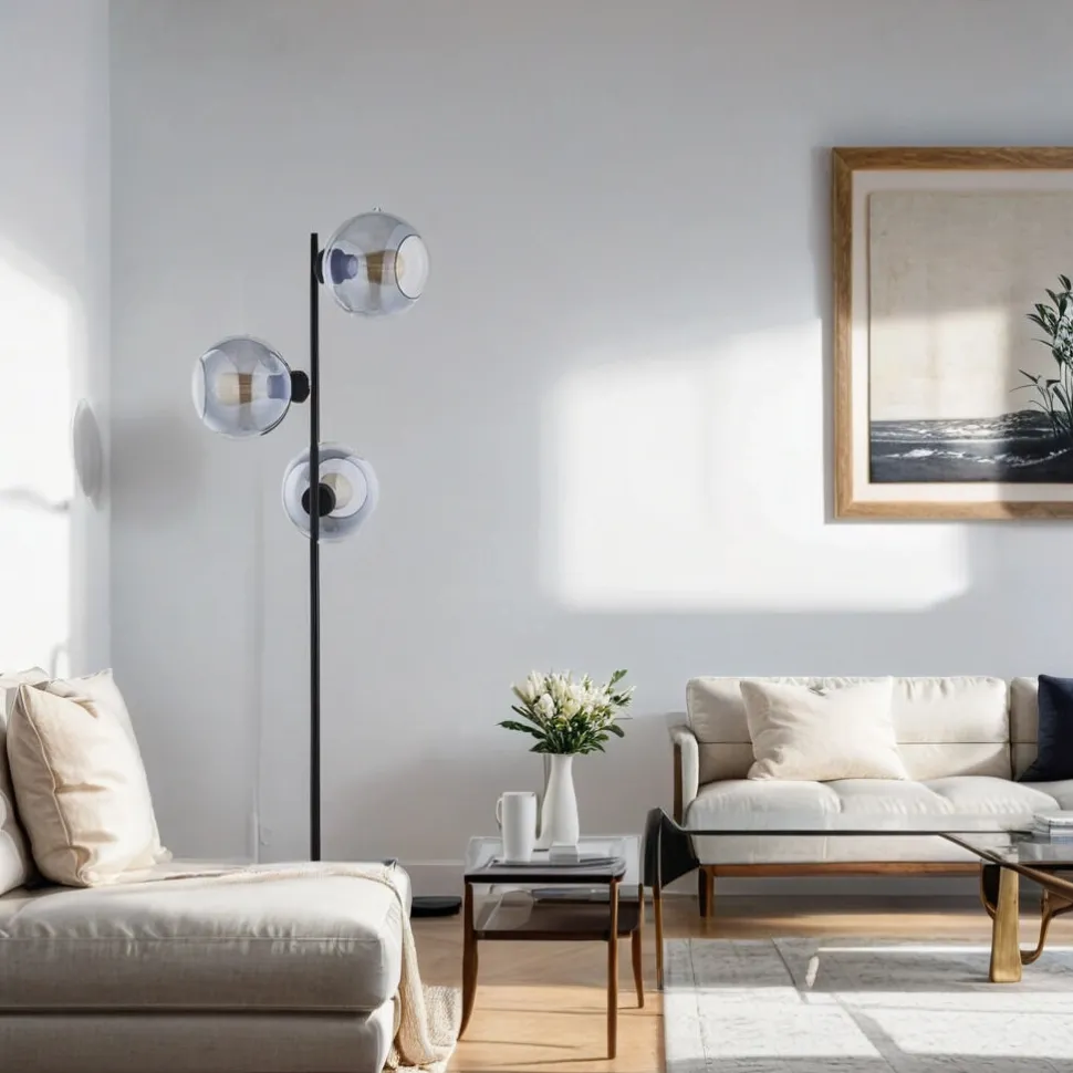 Stehlampe KALETE in Graphit 160cm Wohnzimmer Lampe