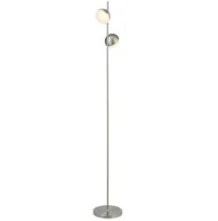Stehlampe LED Touch Funktion in Silber matt 3000 K