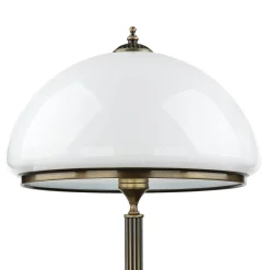 Stehlampe MARLOW in Messing antik 170cm Wohnzimmer